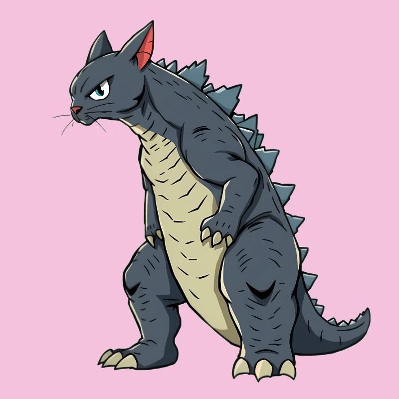 Cat as a lizard