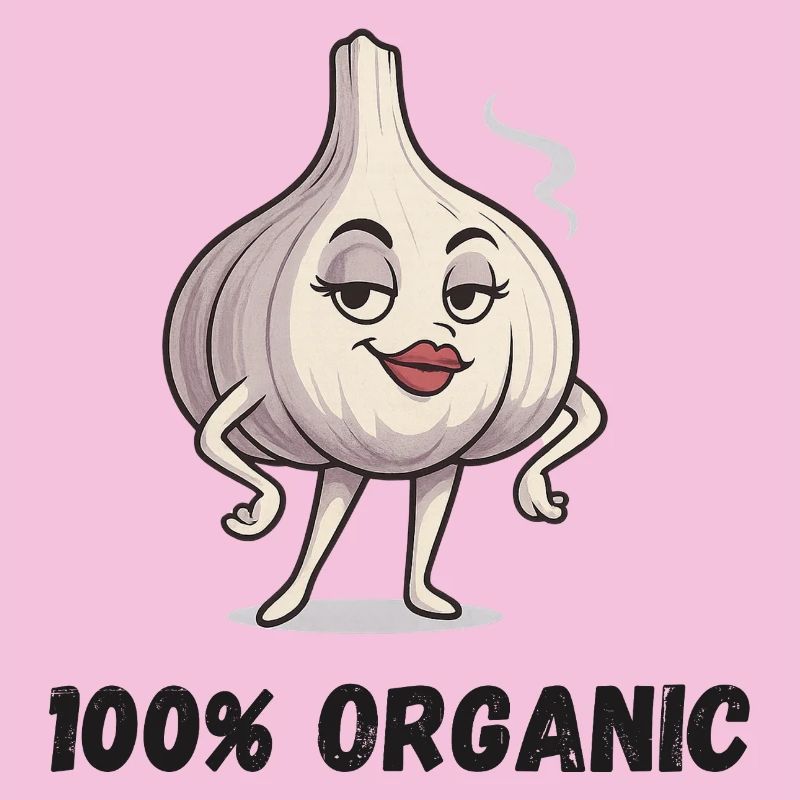 Knoblauch Diva Pose Organic Gemüse Garlic