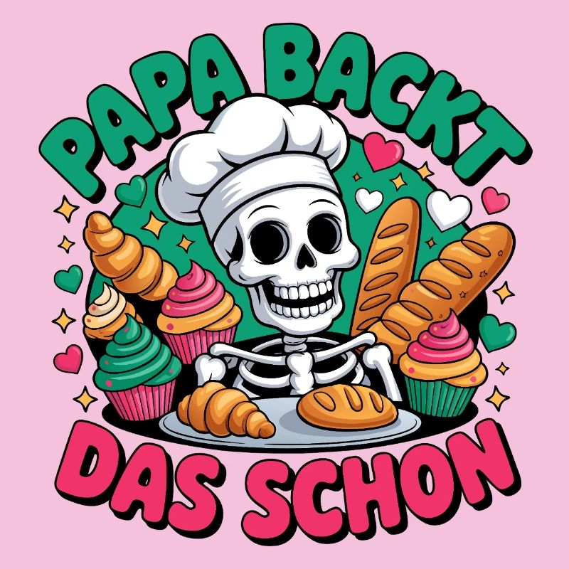 Dad bakes it nicely