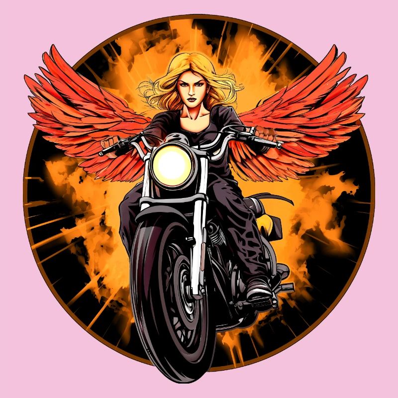 Engel Motorrad / Motorradfahrer Engel