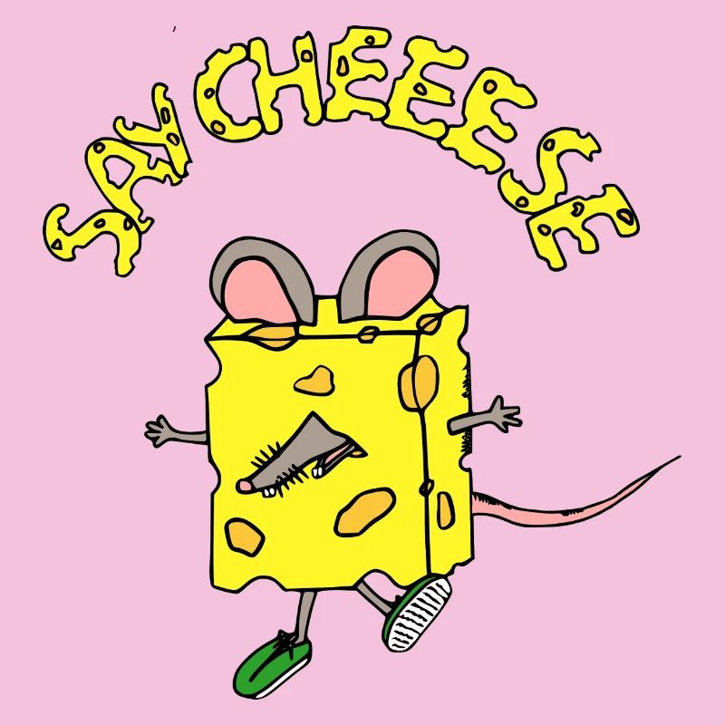 Héros fromage dans le style comic