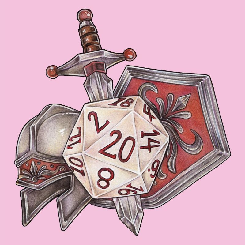 RPG Tabletop D20 Dice Gift Fighter