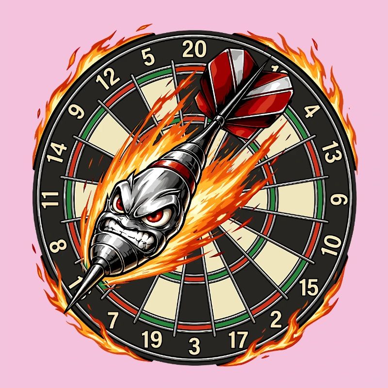 Flammenpfeil trifft Dartboard