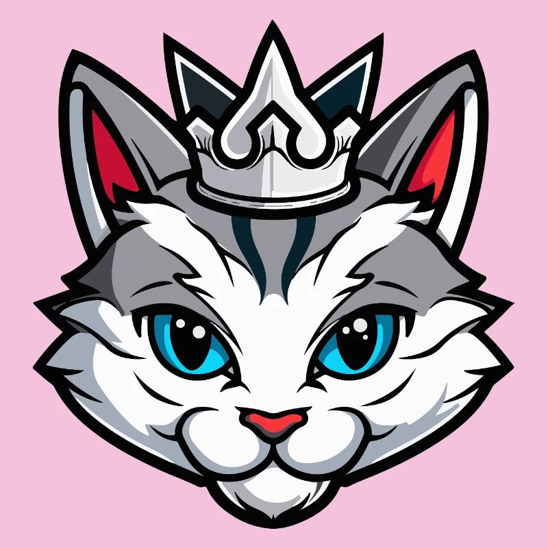 Cat Symbol Head Crown