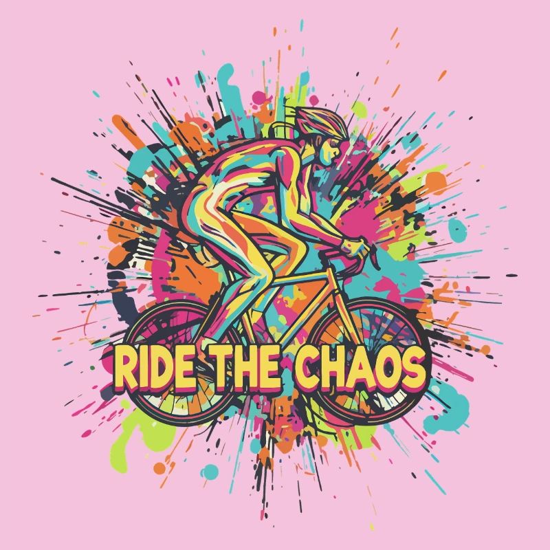 Reiten Sie den Chaos-Radfahrer