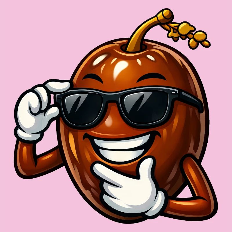 Cool Date Cartoon Comic Fruit Arabic Fruit