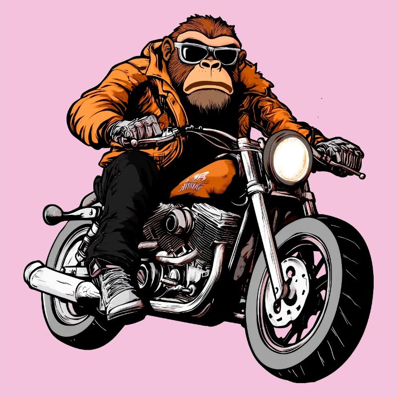 Motorrad Affe