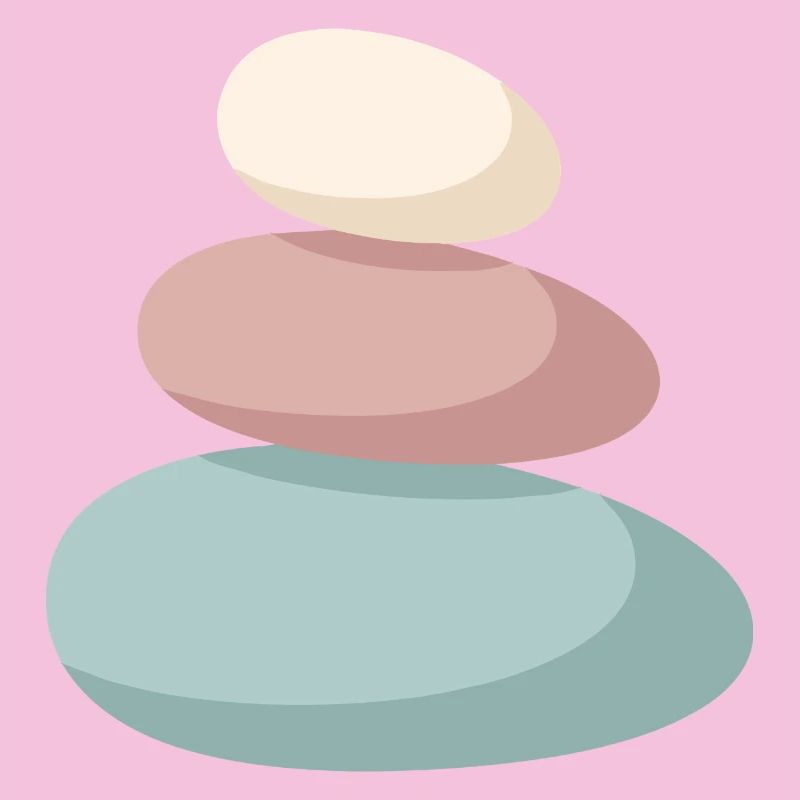 Pastel Stone Stack