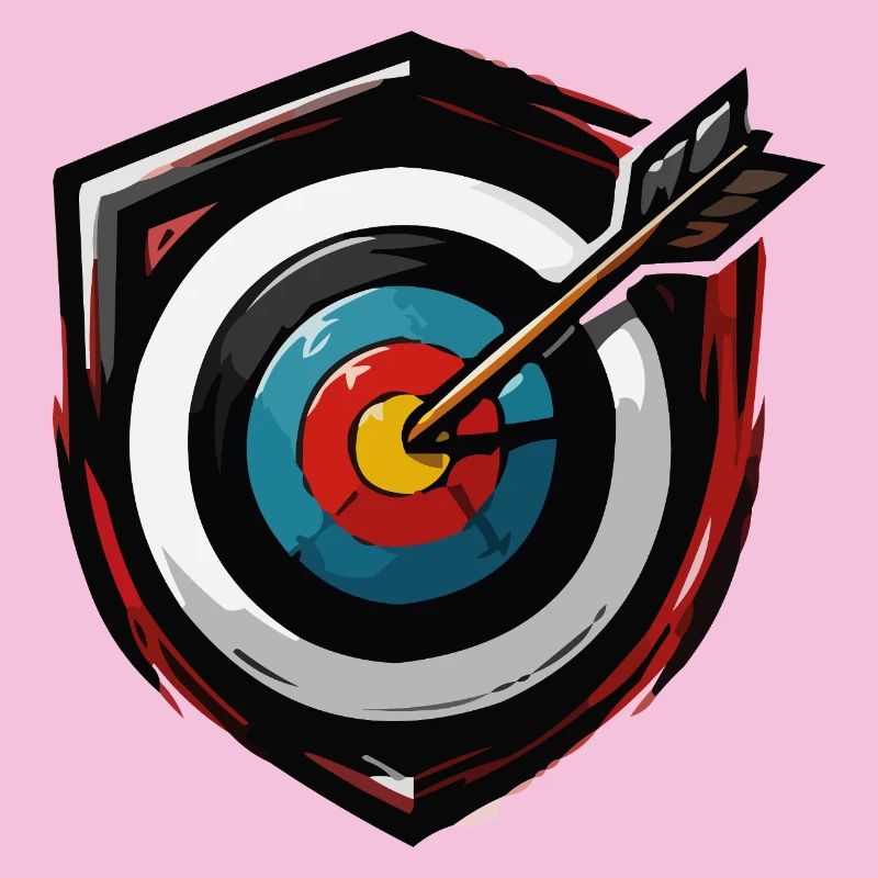 Arrow hits centre Bullseye