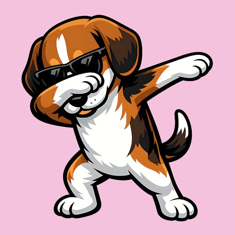 Dabbing Beagle