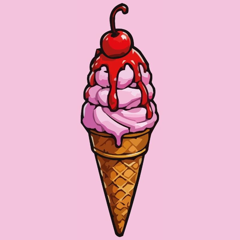 Kirsche Erdbeere Eiscreme