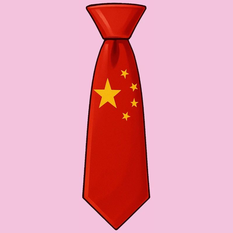 China-Krawatte – Flaggendesign