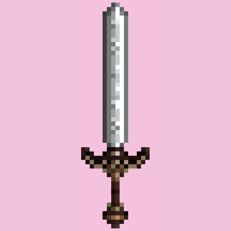 Sword pixel art retro style 8 bit