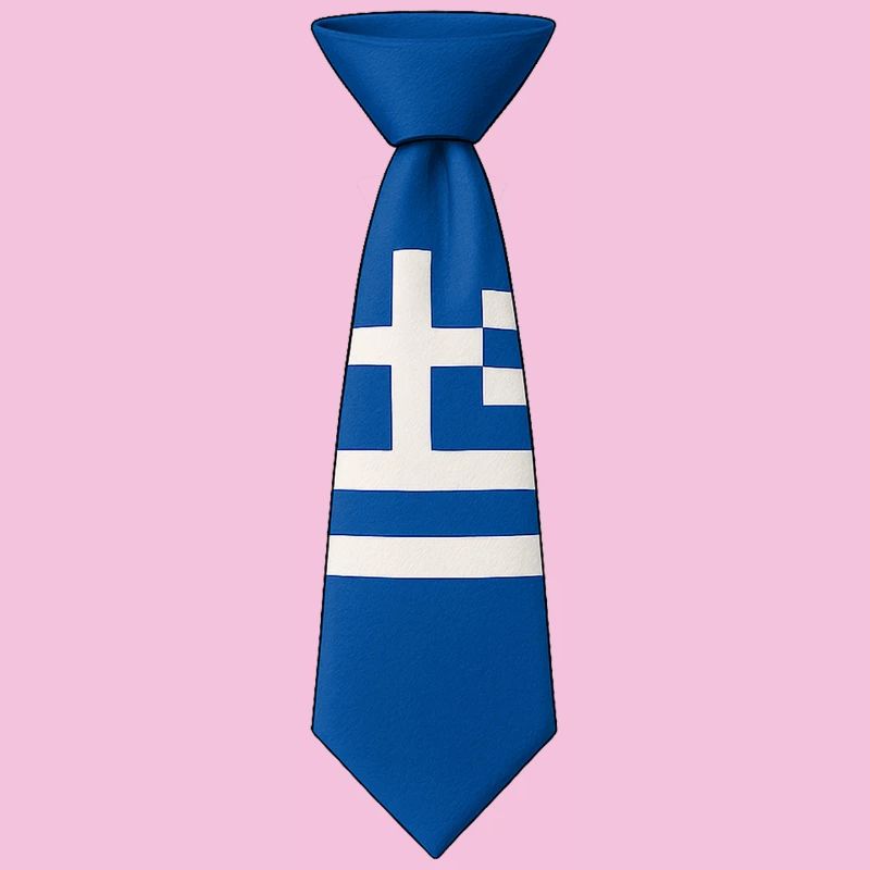 Cravate grecque – Drapeau
