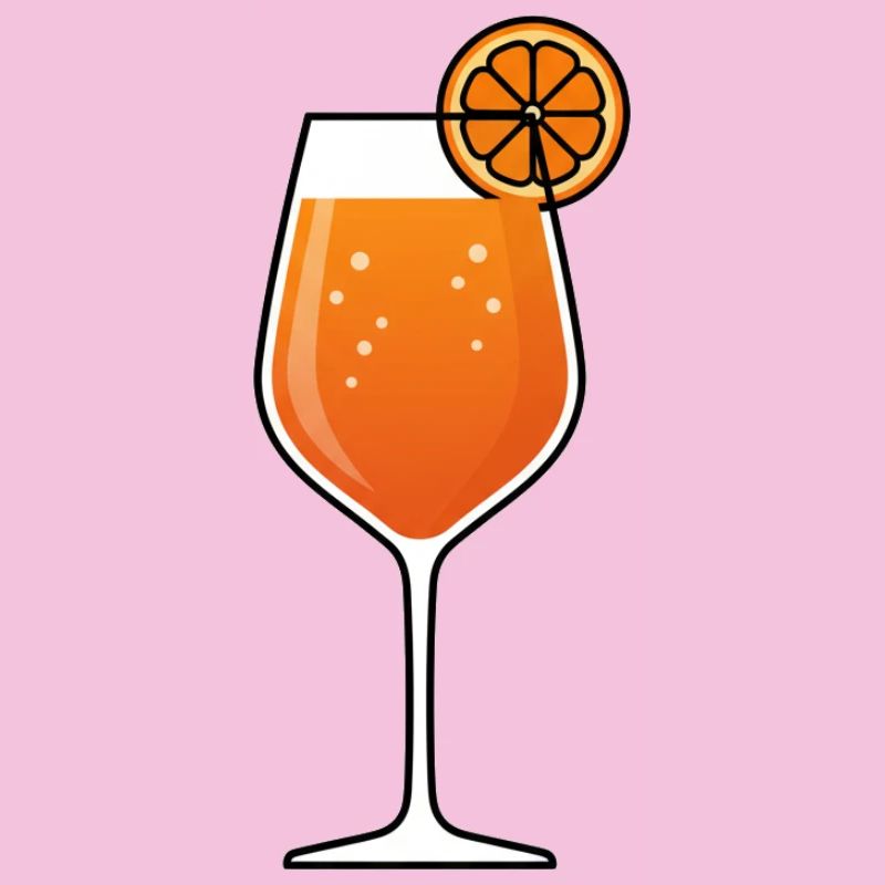 Orangencocktail im Glas
