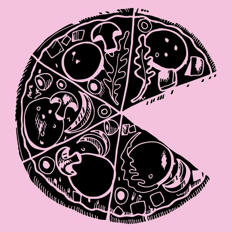 Pizza Partnershirt Slice Valentines Day pour le noir