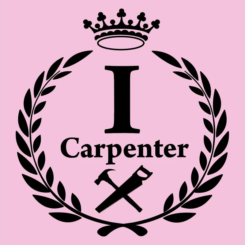 carpenter in laurel wreath