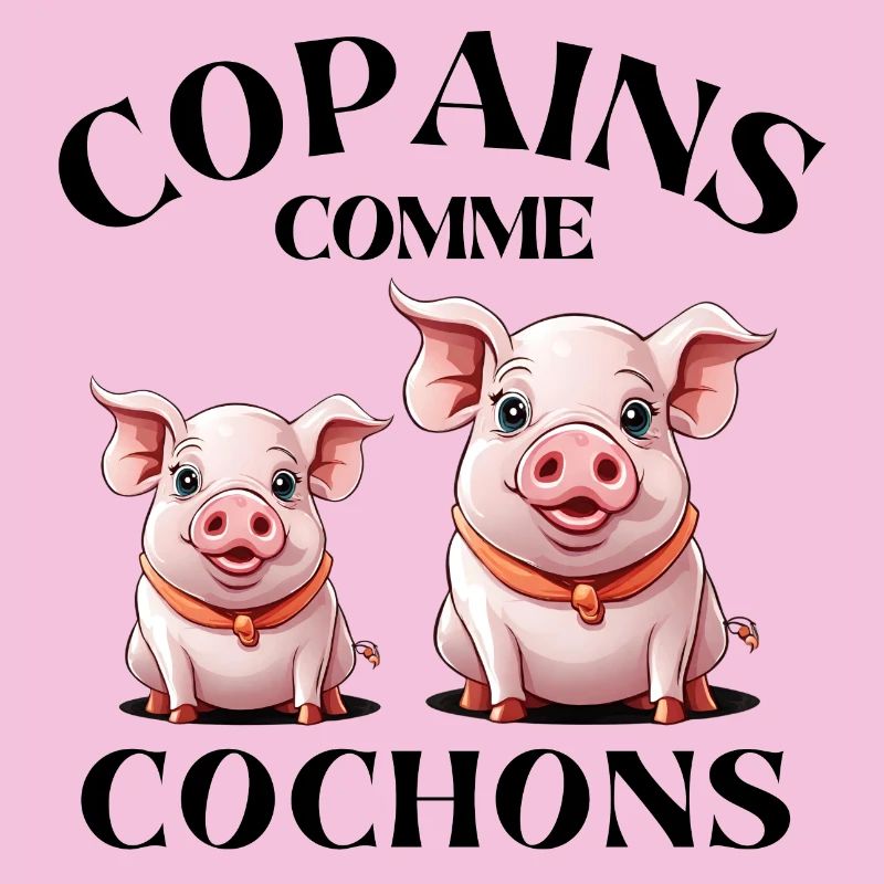 cochon, copains comme cochons, amitié