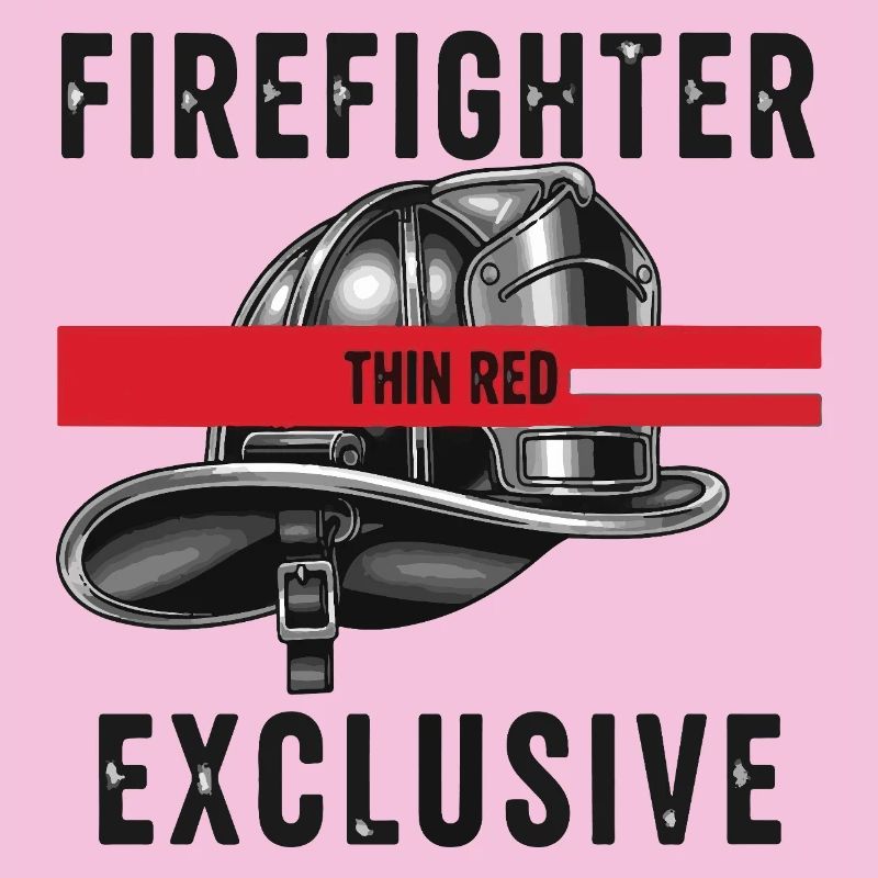 Firefighter Helmets Red Graphic Design