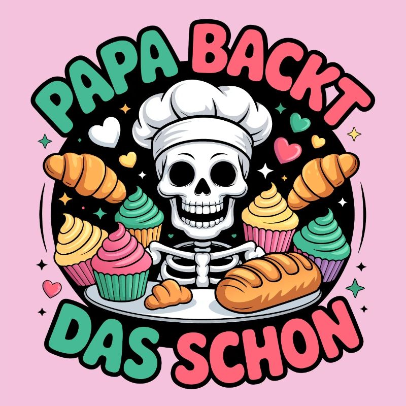Dad bakes it nicely