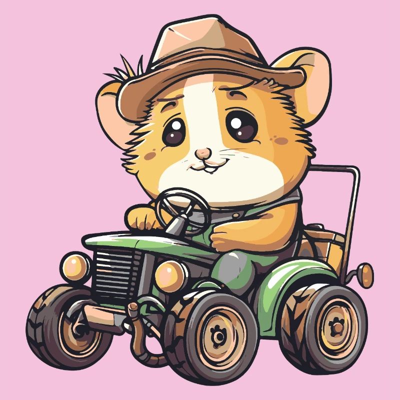 Hamster Tractor Farmer