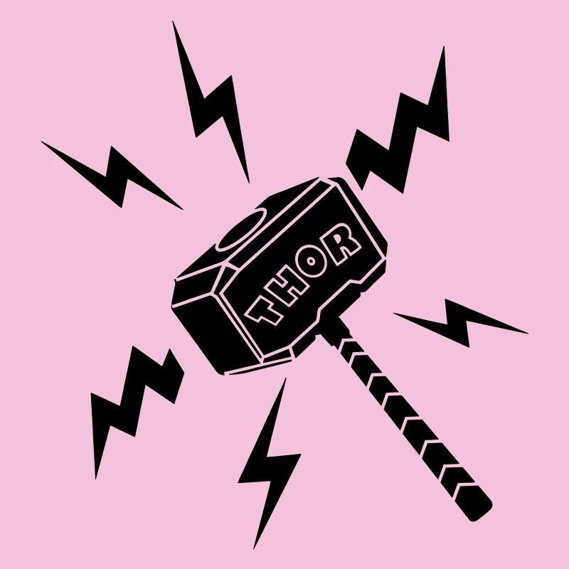 Marteau Thor avec texte THOR
