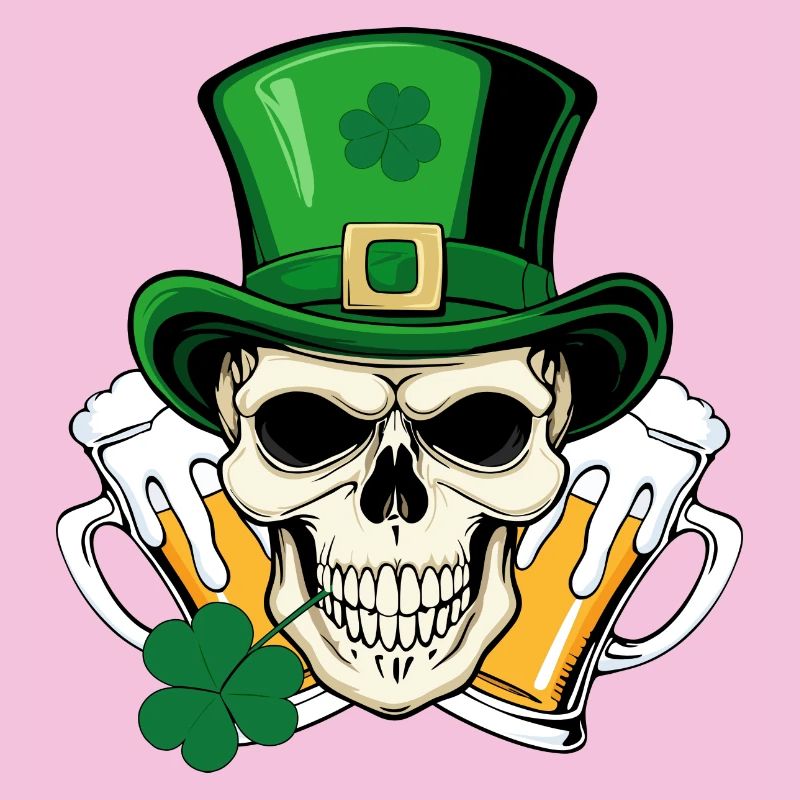 Crâne San Patrick Day