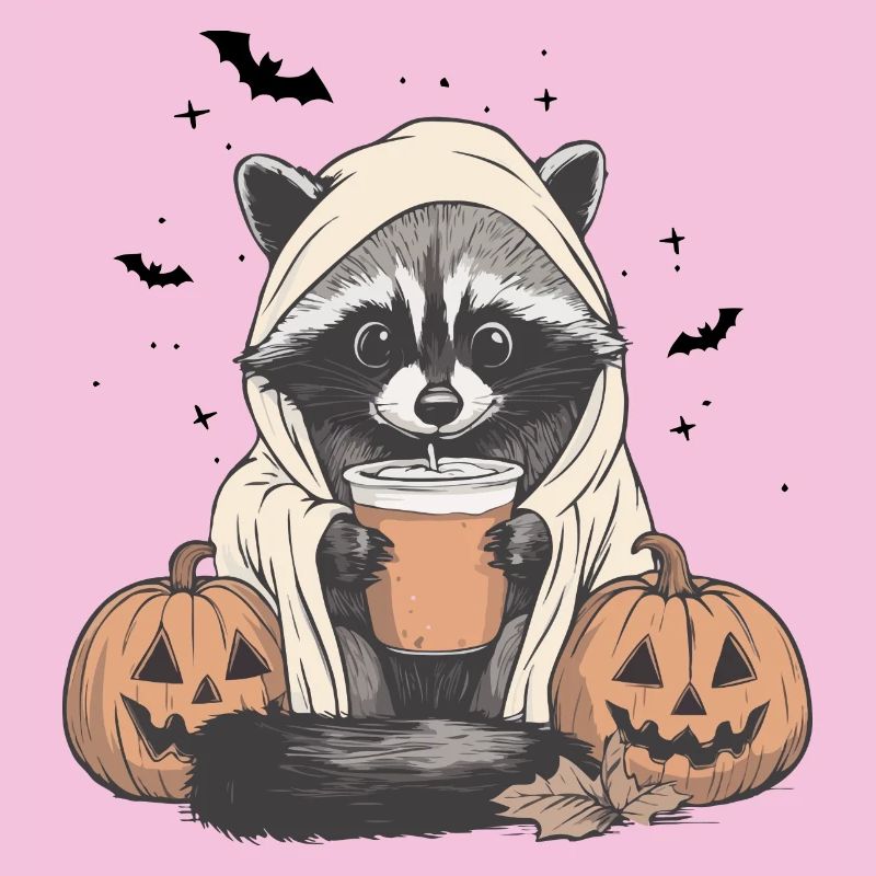 Pull d’Halloween, raton laveur Halloween, Cadeau