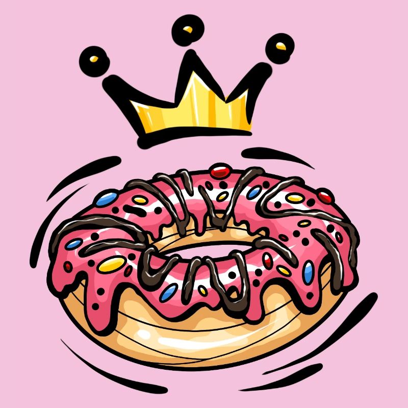 Donut Krone Nascherei Bunt