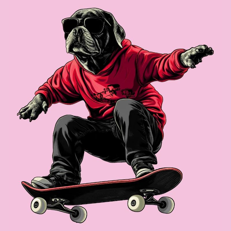 Hunde Skateboard