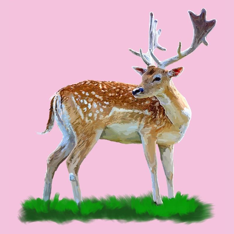 Style aquarelle cerf de forêt