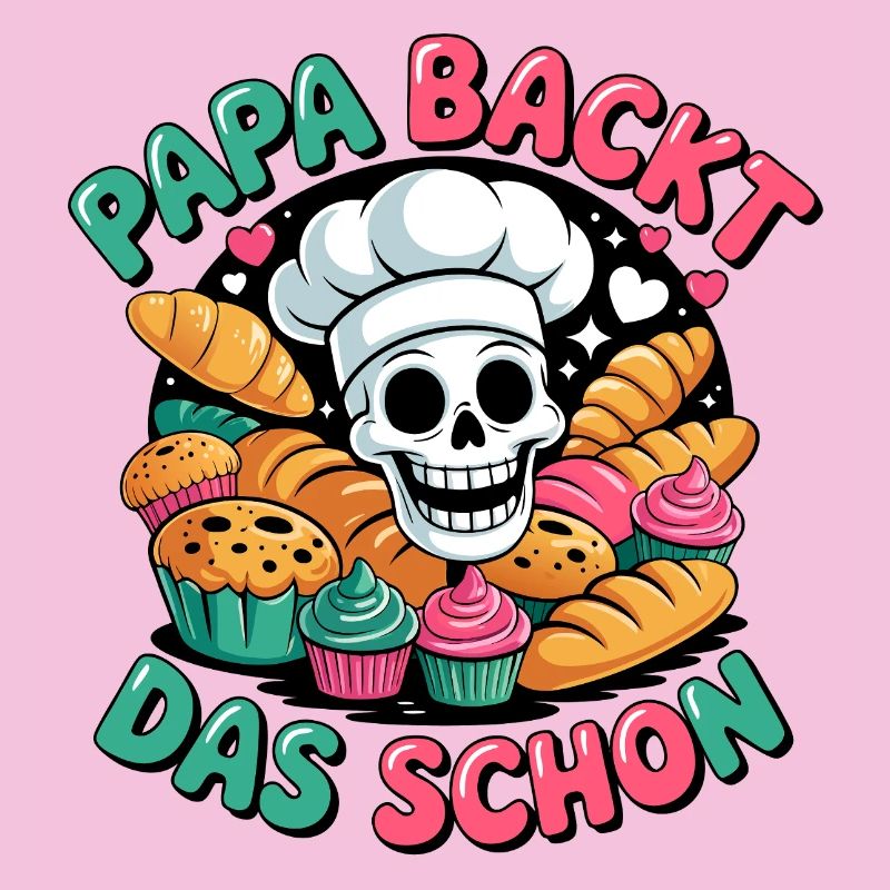 Dad bakes it nicely