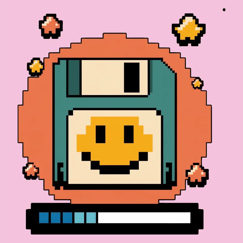 Floppy Disk Retro Internet
