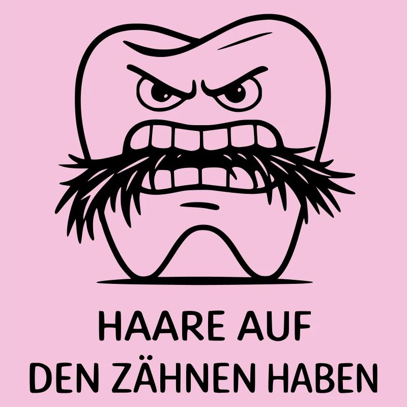 Les poils sur les dents ont une expression