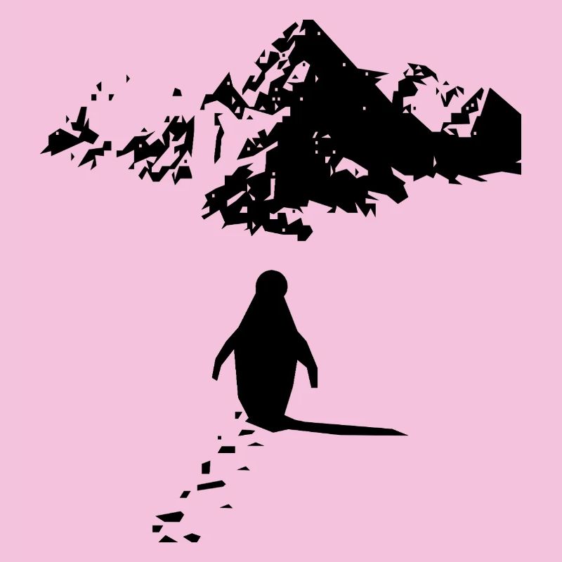 Einsamer Pinguin