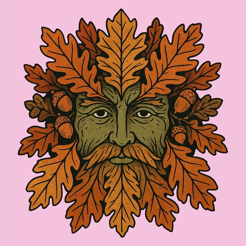 Geistgesicht der Herbst-Eiche