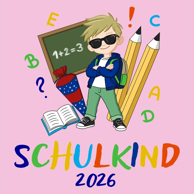 Schulkind 2026 Bunt