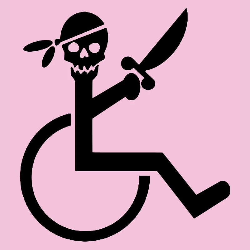 Pirate en fauteuil roulant #