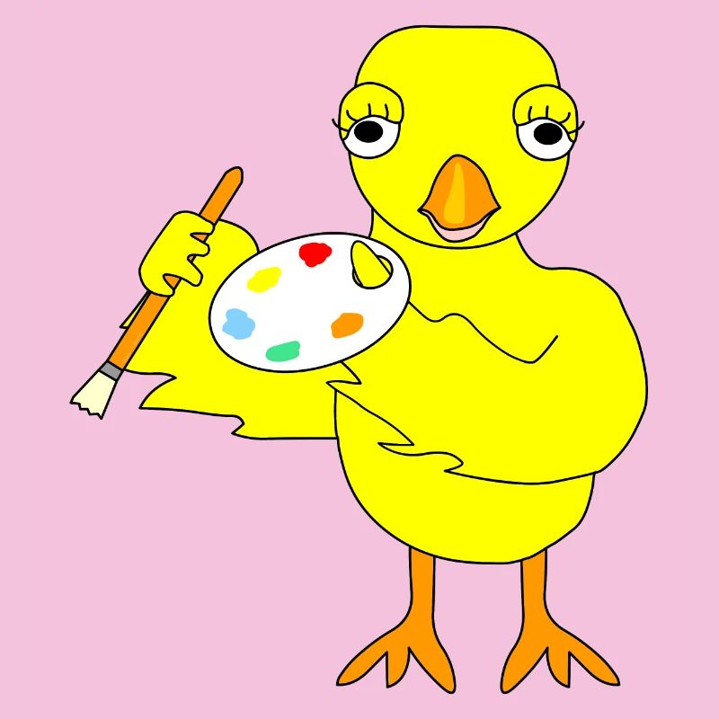 Poussin d'art