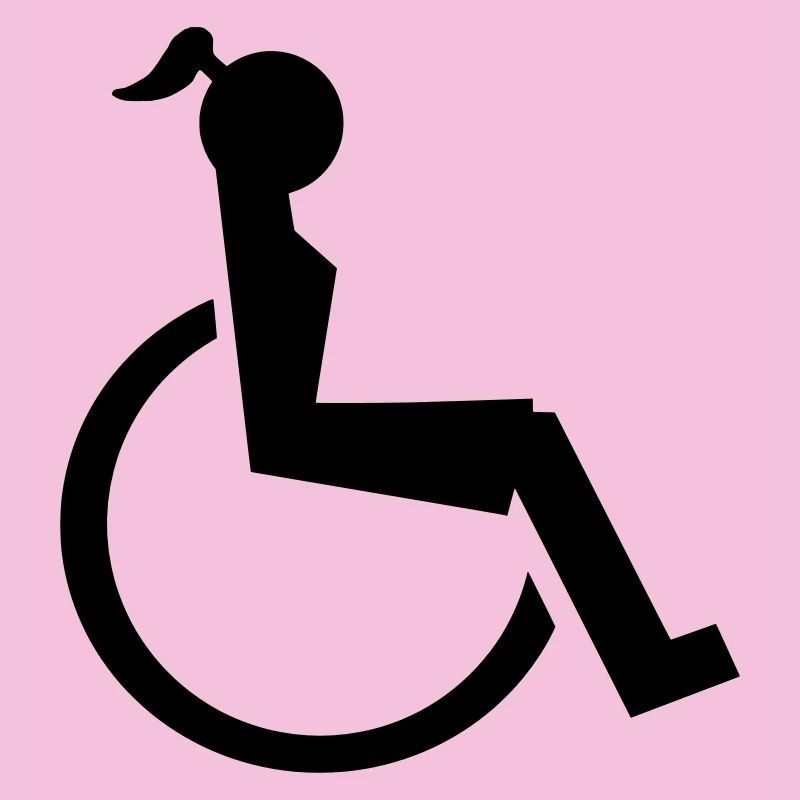 Dame im Rollstuhl Illustration #