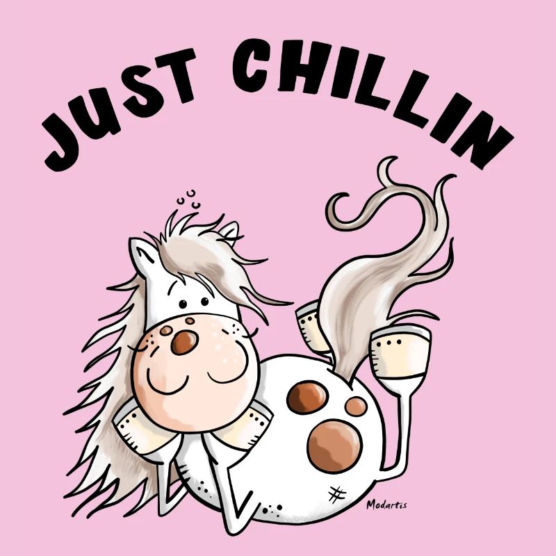 Chillendes Pferd - Comic - Pferde - Geschenk