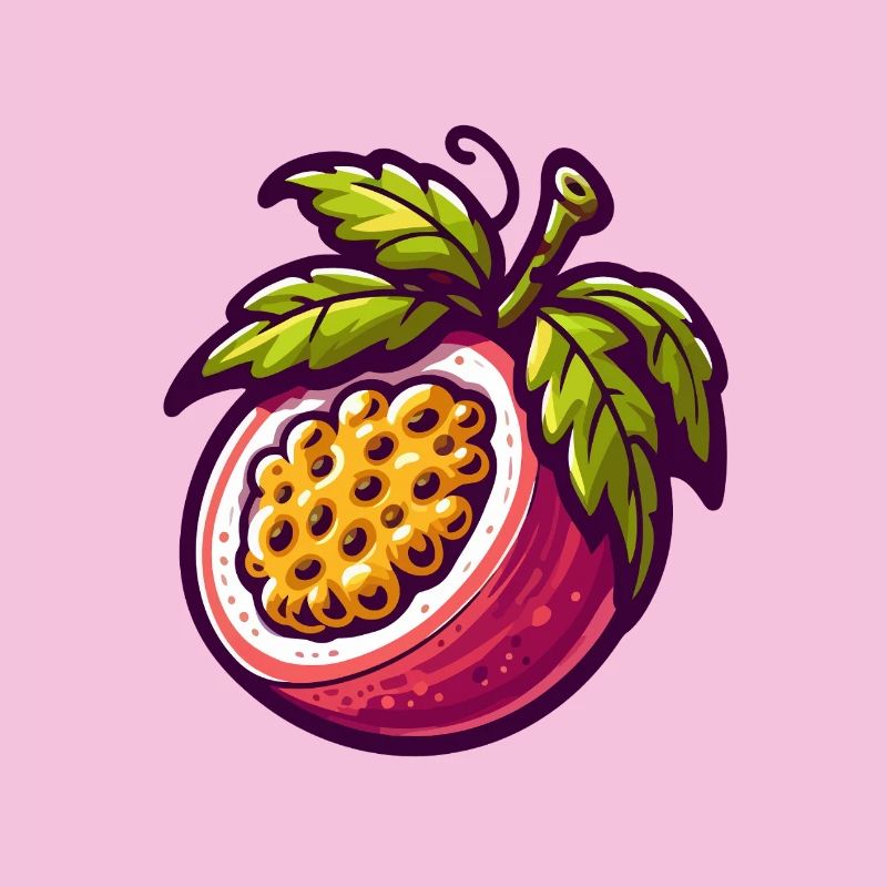 Illustration de Fruit de Passiflore Vibrante