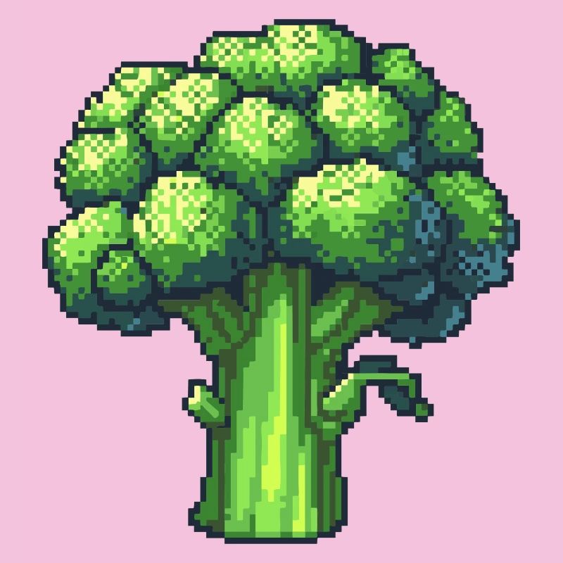 Fresh Pixel Broccoli