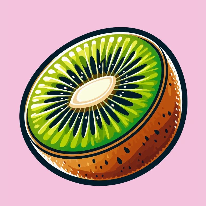 Tranche de Kiwi éclatant