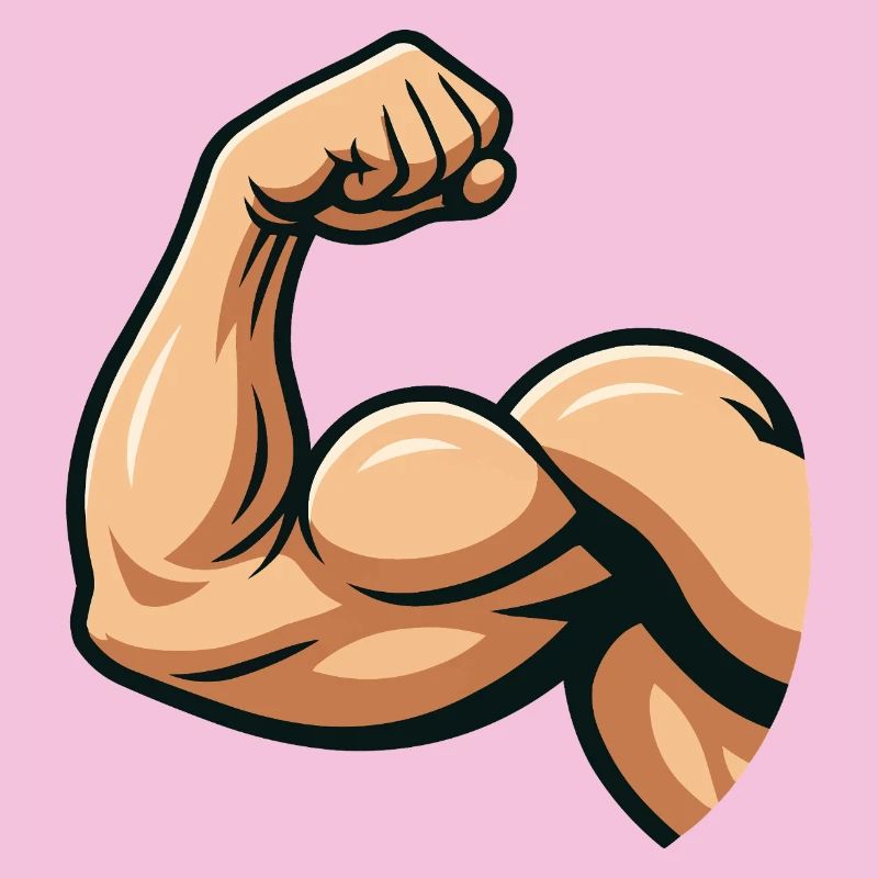 Illustration de biceps forts
