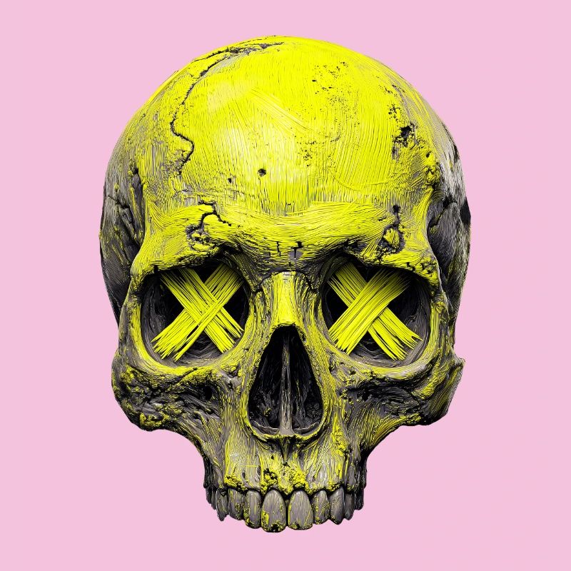 Neon X Skull