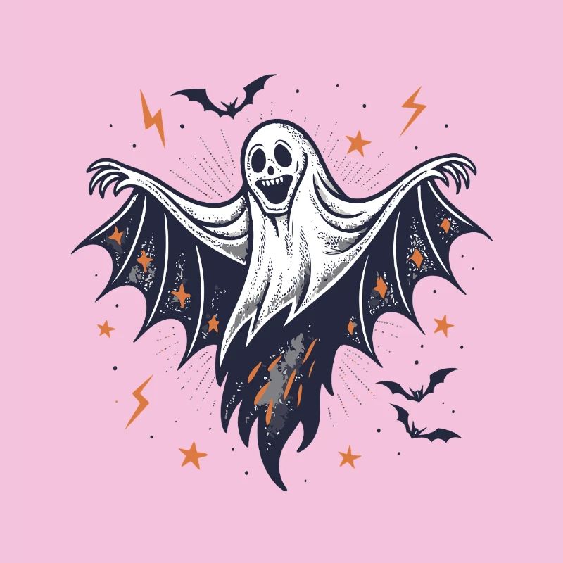 Fantôme Halloween Ailes Déployées