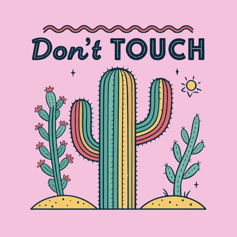Do not touch rainbow cactus
