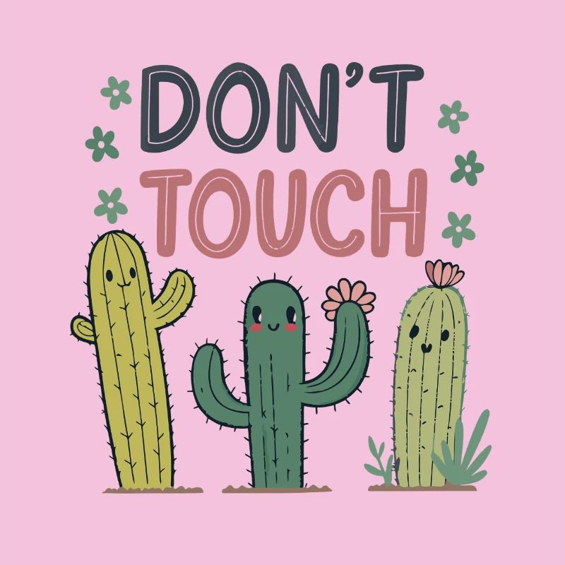 Ne Pas Toucher Cactus Joyeux