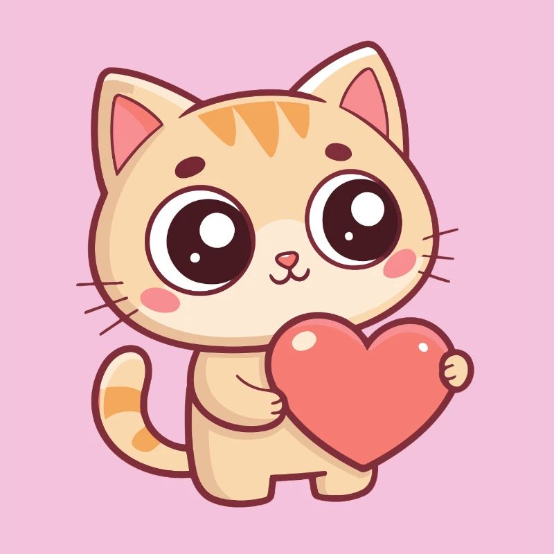 Chaton Coeur Doux